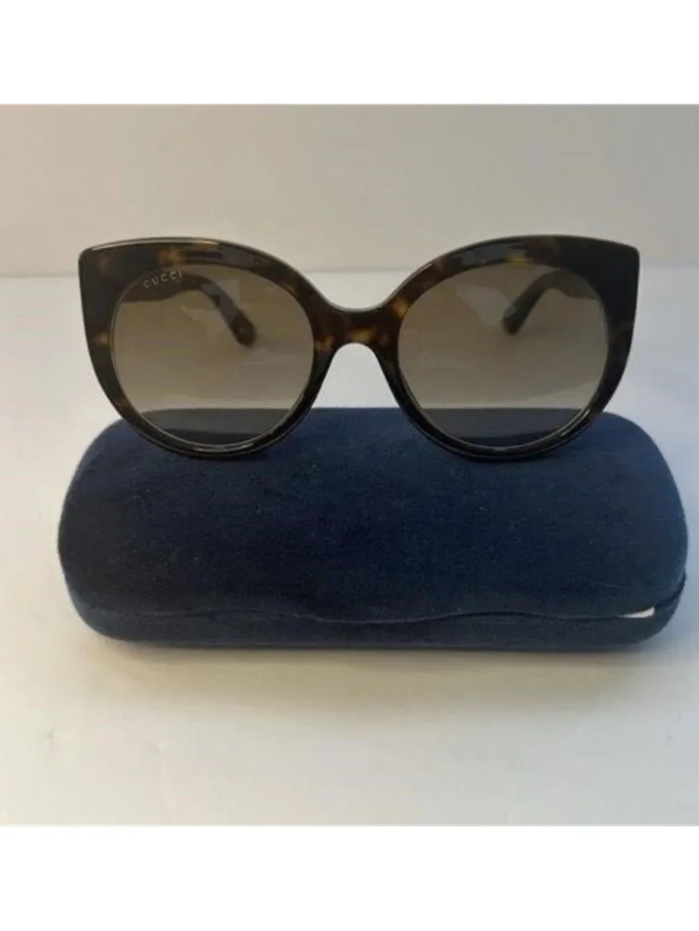 New Authentic GUCCI  Acetate Cat Eye Sunglasses GG0325S Tortoise - Picture 11 of 12